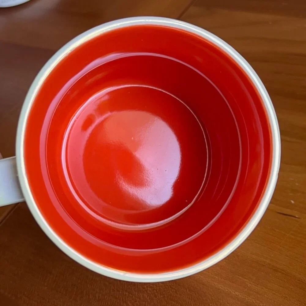 Hallmark 50th Retro Birthday Mug, Pearlescent White and Orange, Coffee Mug